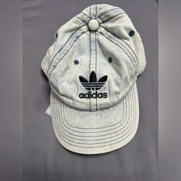 Adidas washed faded denim cap - Picture 3 of 10